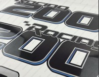 Mercury Racing 200XS Optimax DFI 2016-2017 Outboard Decal Kit